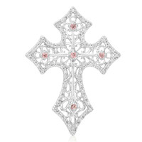 Pink Tourmaline Silver Pendant