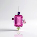Ciondolo in argento con Quarzo Color Rosa