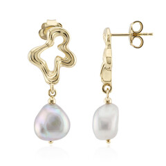 Zilveren oorbellen met Zilveren zoetwater kweekparels