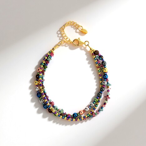 Bracciale in argento con Ematite (Riya)