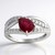 Bague en argent et Rubis de Madagascar