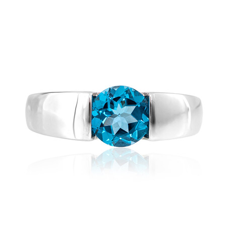 Anillo en plata con Topacio de Marambaia