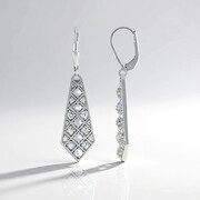Pendientes en plata con Piedra de luna azul (KM by Juwelo)