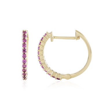 Pendientes en plata con Rodolita