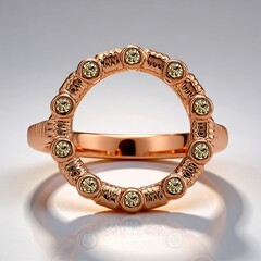 Anello in oro con Diamante Rose de France SI1 di Argyle