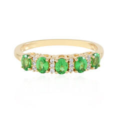 Anillo en plata con Tsavorita Lemshuku