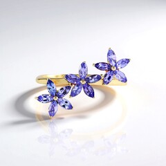 Anello in oro con Tanzanite (de Melo Gold)