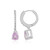 Boucles d'oreilles en argent et Kunzite
