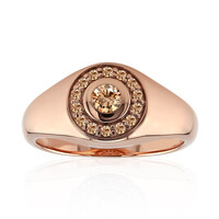 Anello in oro con Diamante Rose de France SI1 di Argyle