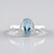 Anello in argento con Topazio Blu Cielo