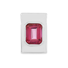Colgante en plata con Topacio rosa