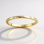 Anello in oro con Diamante SI1 (G) (Annette)