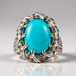Anello in argento con Amazzonite (Annette classic)
