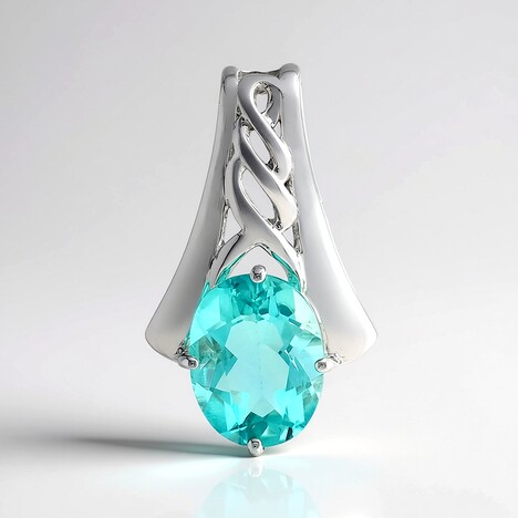 Ciondolo in argento con Fluorite Braldu (Pallanova)