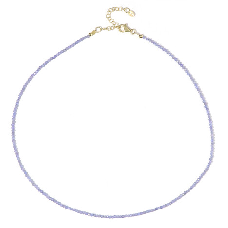 Tansanit-Silberhalskette