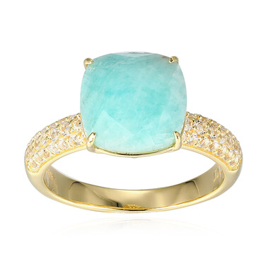 Anillo en plata con Amazonita