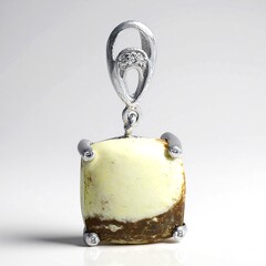 Ciondolo in argento con Magnesite