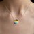 Colgante en plata con Ámbar báltico Milky (dagen)