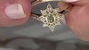Gouden ring met een Onverhitte Groene Tanzaniet