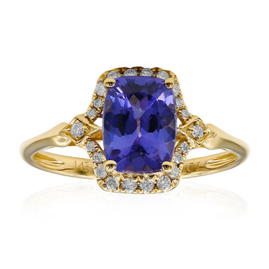 Anello in oro con Tanzanite AAA (CIRARI)