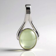 Ciondolo in argento con Prehnite