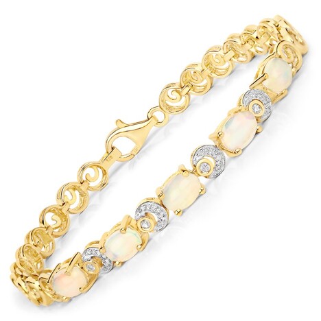 Bracciale in argento con Opale di Welo