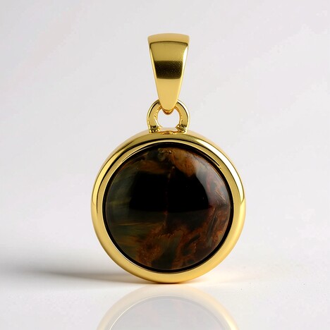 Ciondolo in argento con Pietersite Dorata