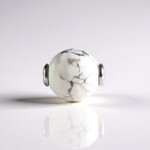 Ciondolo in argento con Howlite (MONOSONO COLLECTION)