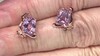 Zilveren oorbellen met lavendel amethisten (Gems en Vogue)