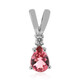 Ciondolo in argento con Tormalina Rosa Brasiliana (Pallanova)