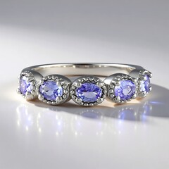 Anello in argento con Tanzanite