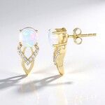 Orecchini in oro con Opale di Welo AAA (de Melo Gold)