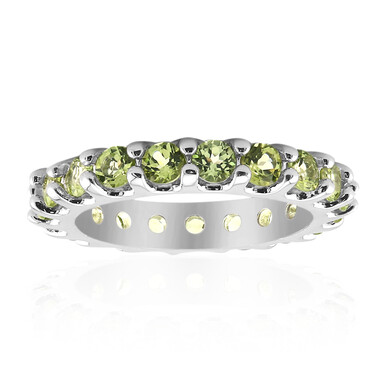 Burmesischer Peridot-Silberring