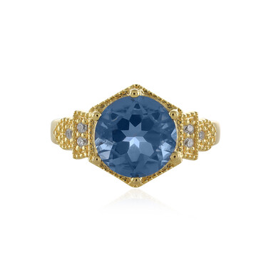 Anello in argento con Fluorite Cangiante