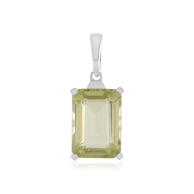 Pendentif en argent et Quartz citron