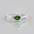 Anello in argento con Diopside Russo