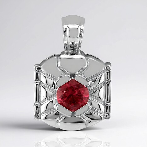 Ciondolo in argento con Tormalina Rosa Brasiliana (Remy Rotenier)