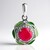 Zilveren hanger met een framboos chalcedoon (SAELOCANA)
