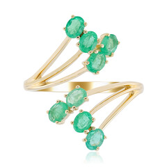 Anello in oro con Smeraldo Zambia