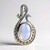 Ciondolo in argento con Agata Lace Blu (Annette classic)