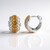 Boucles d'oreilles en argent et Opale de Feu du Mexique (Dallas Prince Designs)