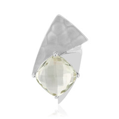 Colgante en plata con Amatista verde