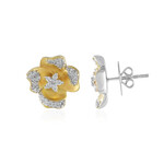 Zilveren oorbellen met zirkonen (Dallas Prince Designs)