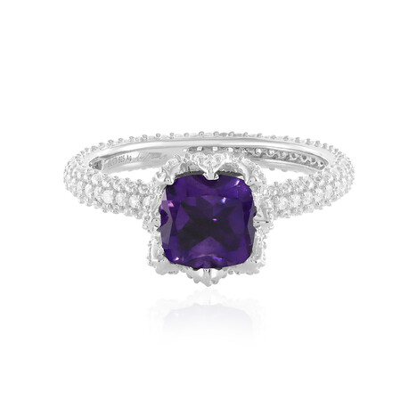 Sibirischer Amethyst-Silberring (de Melo)