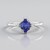 Anello in platino con Tanzanite AAA
