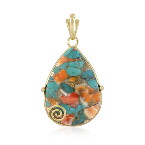 Edelstein-Silberanhänger