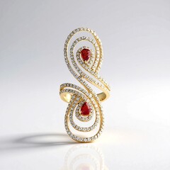 Anello in oro con Rubino Tanzania