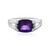 Sibirischer Amethyst-Herren-Silberring