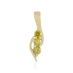 9K SI2 Yellow Diamond Gold Pendant