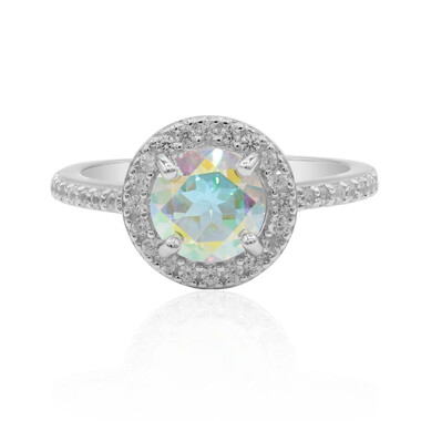 Anillo en plata con Topacio Rayo de Luna